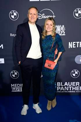 Thomas Sprekelsen and Vanessa Eichholz at the presentation of the Blue Panther TV Streaming Award 2024 at BMW Welt Munich, 23 10 2024 Foto:xF.xKernx xFuturexImagex blauer _panther_4016