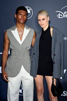 Jermaine Kokou Kothe and Lea Oude Engberink at the presentation of the Blue Panther TV Streaming Award 2024 at BMW Welt Munich, 23 10 2024 Foto:xF.xKernx xFuturexImagex blauer _panther_4026