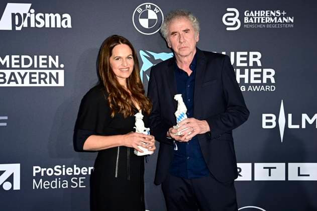 Hannah Ley and Raymond Ley at the presentation of the Blue Panther TV Streaming Award 2024 at BMW Welt Munich, 23 10 2024 Foto:xF.xKernx xFuturexImagex blauer_panther_4439
