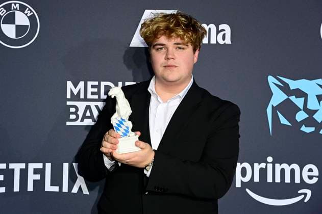 Lorenzo Germeno at the presentation of the Blue Panther TV Streaming Award 2024 at BMW Welt Munich, 23 10 2024 Foto:xF.xKernx xFuturexImagex blauer_panther_4444