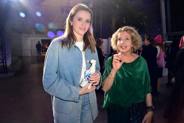 Katharina Stark and Michaela May at the presentation of the Blue Panther TV Streaming Award 2024 at BMW Welt Munich, 23 10 2024 Foto:xF.xKernx xFuturexImagex blauer_panther_4453