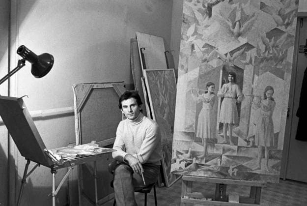 Senezh All-Union Center of Leisure and Creativity 8771687 25.04.1985 The Senezh All-Union Center of Leisure and Creativity, an organization under the USSR Union of Artists on Lake Senezh. Artists from all over the USSR gathered there to create art and hold exhibitions. Artist Vasil Pol Negrestyanu (Romania) dedicated his painting The Festival Hymn to the 12th World Festival of Youth and Students in Moscow. Lev Ivanov Solnechnogorsk Moscow region Russia  Copyright: xLevxIvanovx