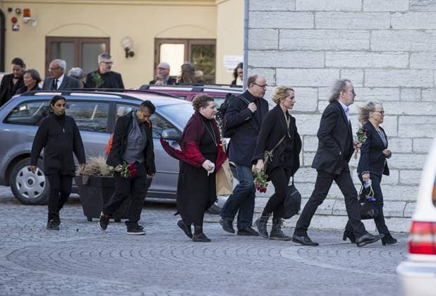 Benny Andersson, Görel Hanser Josefin Nilssons begravning i Visby Domkyrka pa Gotland 2016-03-18 (c) SANDBERG MAGNUS Aftonbladet IBL Bildbyra * * * EXPRESSEN OUT * * * AFTONBLADET 4560 Stockholm Sverige svenska kändisar x2512x  Copyright: xMagnusxSandberg Aftonbladet TTx Josefin Nilssons begravning