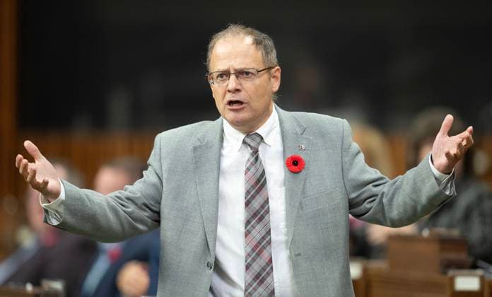 October 25, 2024, Ottawa, On, Canada: Liberal MP for Winnipeg North Kevin Lamoureux rises during Question Period, Friday, October 25, 2024 in Ottawa. Ottawa Canada  - ZUMAc35_ 20241025_zaf_c35_006 Copyright: xAdrianxWyldx