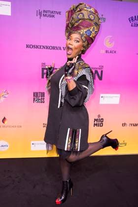 Polyton, award ceremony at the Atelier Gardens, Berlin, 23 10 2024 Ornella Mikwasa on the red carpet before the Polyton 2024 award ceremony at the Atelier Gardens in Berlin on 23 10 2024 The award has been held since 2023 and is a successor to the Echo Berlin Atelier Gardens music award Copyright: xBenxKriemannx