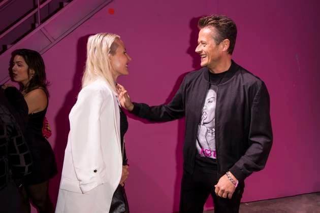 Polyton, award ceremony in the Atelier Gardens, Berlin, 23 10 2024 Franziska Hippe and Roman Knizka on the red carpet before the Polyton 2024 award ceremony in Berlins Atelier Gardens on 23 10 2024 The award has been held since 2023 and is a successor to the Echo Berlin Atelier Gardens music award Copyright: xBenxKriemannx