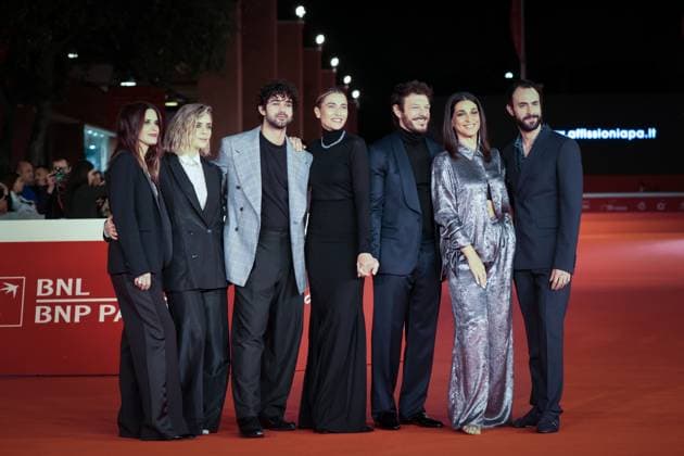 RECORD DATE NOT STATED Best Movie Awards - Red Carpet - The 19th Rome Film Festival Rome, Italy - October 22: Valentina Cervi, Greta Scarano, Massimiliano Caiazzo, Anna Foglietta, Andrea Bosca, Donatella Finocchiaro and Alessio Vassallo attend the Best Movie Awards red carpet during the 19th Rome Film Festival at Auditorium Parco Della Musica. Rome RM Italy Copyright: xPhotoxbyxGennaroxLeonardix
