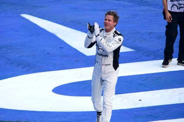 October 26, 2024, Mexico City, Mexico City, Mexico: The actor BRAD PITT surprised the public at the AutoÂ³dromo Hermanos RodroÂ­guez, during the qualification stage of the 2024 Mexican Grand Prix, where he began filming a movie Mexico City Mexico - ZUMAn296 20241026_zip_n296_028 Copyright: xJorgexNunezx