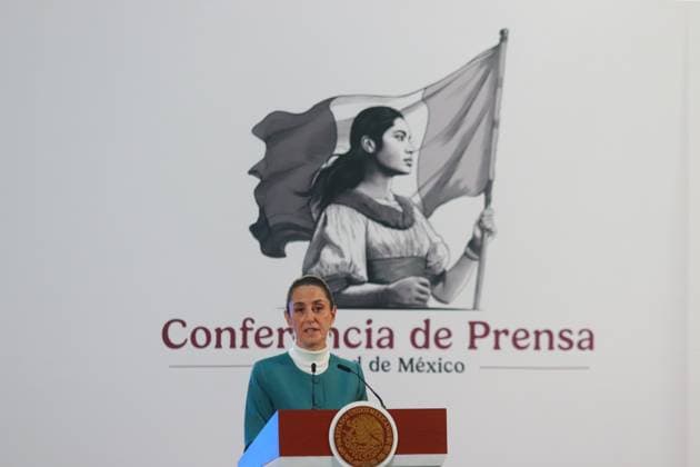 MexicoÃ¢â‚¬â ¢s President, Claudia Sheinbaum Pardo, speaking about about the statement by the United States ambassador to Mexico, Ken Salazar, on the arrest of drug lord Ismael El Mayo Zambada at National Palace. on October 30, 2024 in Mexico City, Mexico. Mexico City Mexico - ZUMAe321 20241030_zia_e321_030 Copyright: xCarlosxSantiagox