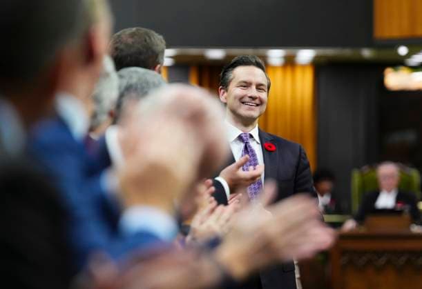 October 30, 2024, Ottawa, On, Canada: Conservative Leader Pierre Poilievre rises during question period in the House of Commons on Parliament Hill in Ottawa, Wednesday, Oct. 30, 2024. Ottawa Canada  - ZUMAc35_ 20241030_zaf_c35_079 Copyright: xSeanxKilpatrickx