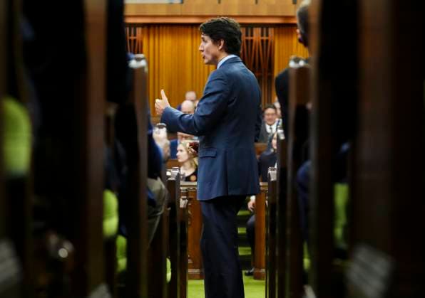 October 30, 2024, Ottawa, On, Canada: Prime Minister Justin Trudeau rises during question period in the House of Commons on Parliament Hill in Ottawa, Wednesday, Oct. 30, 2024. Ottawa Canada  - ZUMAc35_ 20241030_zaf_c35_085 Copyright: xSeanxKilpatrickx