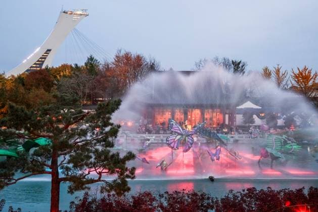 October 30, 2024, Montreal, Quebec, Canada: The Gardens of Light at the Montreal Botanical Garden has begun. In what has become a seasonal tradition, the Gardens of Light pathway offers a spectacular immersive stroll through illuminated First Nations, Chinese and Japanese gardens. Montreal Canada - ZUMAs278 20241030_zip_s278_011 Copyright: xSerkanxSenturkx