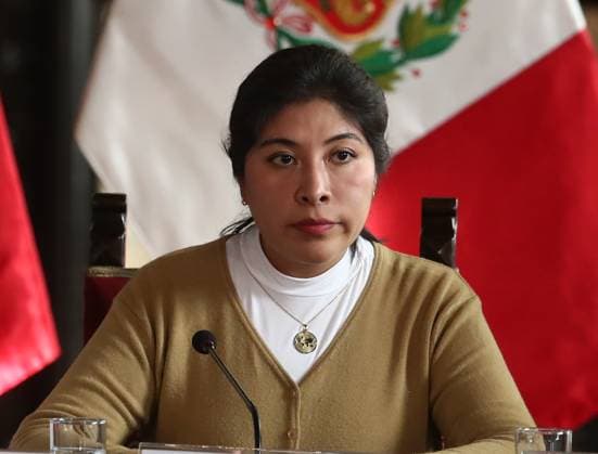 ElComercioPeru LIMA DECEMBER 01, 2022 PRESS CONFERENCE OF THE PRESIDENT OF THE COUNCIL OF MINISTERS BETSSY CHAVEZ TOGETHER WITH THE OTHER MINISTERS OF STATE IN THE TUPAC AMARU HALL OF THE PALACIO DE GOBIERNO LIMA LIMA PERU EDITORIAL USE ONLY  Copyright: xGDA ElxComercio Perux-xTodosxlosxderechosxreservados.xProhibidoxelxusoxoxreproduccionxdexestaximagenxenxPerux JORGExCERDANx peelcomerciopic119832