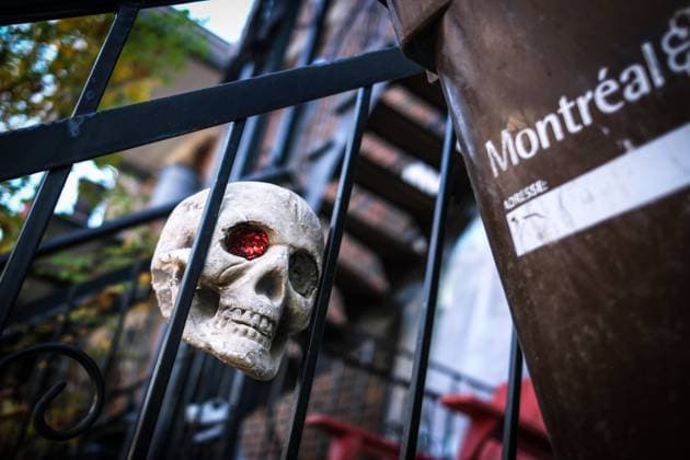 October 31, 2024, Montreal, Quebec, Canada: Halloween day general views of the streets of Montreal. Montreal Canada - ZUMAs278 20241031_zip_s278_003 Copyright: xSerkanxSenturkx