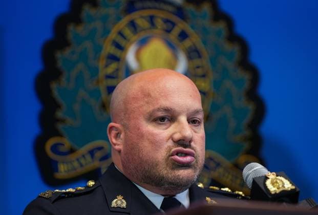 October 31, 2024, Surrey, Bc, CANADA: RCMP Asst. Commissioner David Teboul speaks during a news conference at RCMP headquarters, in Surrey, B.C., on Thursday, October 31, 2024. The RCMP says they have dismantled the largest and most sophisticated fentanyl and methamphetamine drug superlab in Canada, after an operation was conducted in Falkland, B.C., and Surrey beginning last Friday. Surrey CANADA - ZUMAc35_ 20241031_zaf_c35_096 Copyright: xDarrylxDyckx