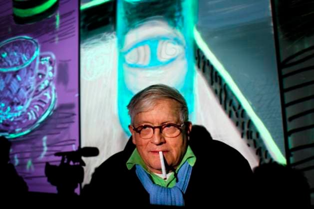 Humlebeck 2011-04-07 Den brittiske konstnären David Hockney ställer ut sina Ipad-bilder pa Louisiana i Humlebeck Foto Ingemar D Kristiansen Sydsvenskan SCANPIX **OUT Kvällsposten, Skanska Dagbladet, Metro Skane** ***BETALBILD*** Humlebeck Danmark sp_sw x73045x *** Humlebeck 2011 04 07 The British artist David Hockney exhibits his Ipad pictures at Louisiana in Humlebeck Photo Ingemar D Kristiansen Sydsvenskan SCANPIX OUT Kvällsposten, Skanska Dagbladet, Metro Skane BETALBILD Humlebeck Denmark sp sw x73045x  Copyright: xIngemarxDxKristiansenx xSydsvenskanx xTTx DAVID HOCKNEY