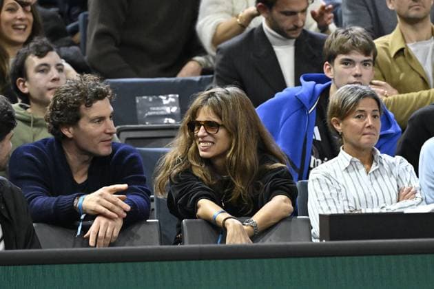 Tennis Rolex Paris Masters 2024 Maiwenn actress producer France Tennis Rolex Paris Masters 2024 Paris 01 11 2024 ChrysleneCaillaud Panoramic 