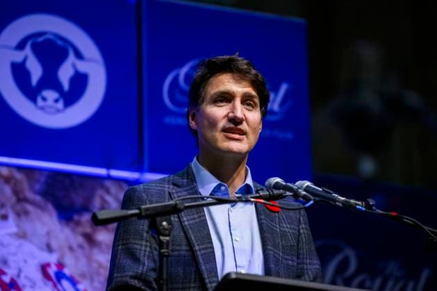 November 1, 2024, Toronto, On, Canada: Prime Minister Justin Trudeau gives remarks at the Royal Agricultural Winter Fair, in Toronto, Friday, Nov. 1, 2024. Toronto Canada  - ZUMAc35_ 20241101_zaf_c35_057 Copyright: xChristopherxKatsarovx