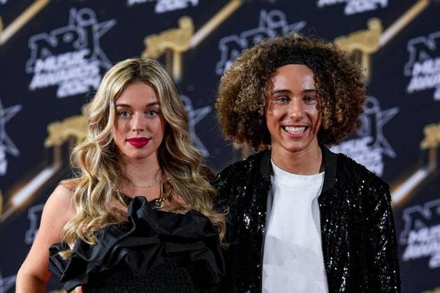 Emma and Masseo attend the NRJ Music Awards in Cannes, 01 11 2024 Photo Sandrine Thesillat Panoramic PEOPLE NRJ Music Awards Cannes 01 11 24 SandrineThesillat Panoramic 