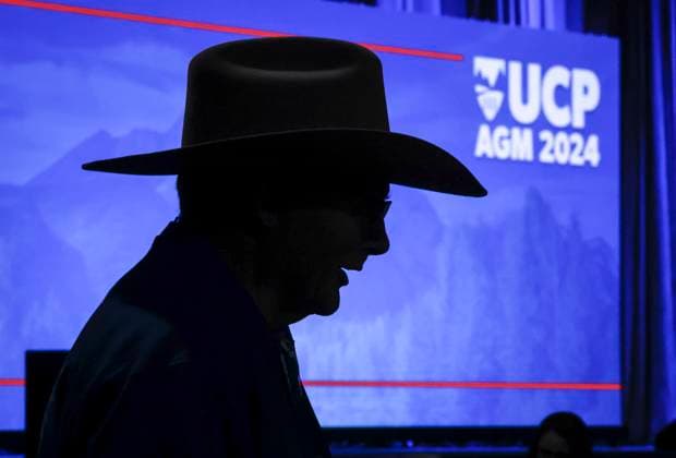 November 2, 2024, Red Deer, Ab, CANADA: Delegates gather at the United Conservative Party annual meeting in Red Deer, Alta., Saturday, Nov. 2, 2024. Red Deer CANADA  - ZUMAc35_ 20241102_zaf_c35_003 Copyright: xJeffxMcintoshx