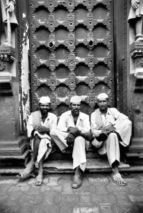 Men seating at door, India Copyright: xTxSatyan DinodiaxPhotox