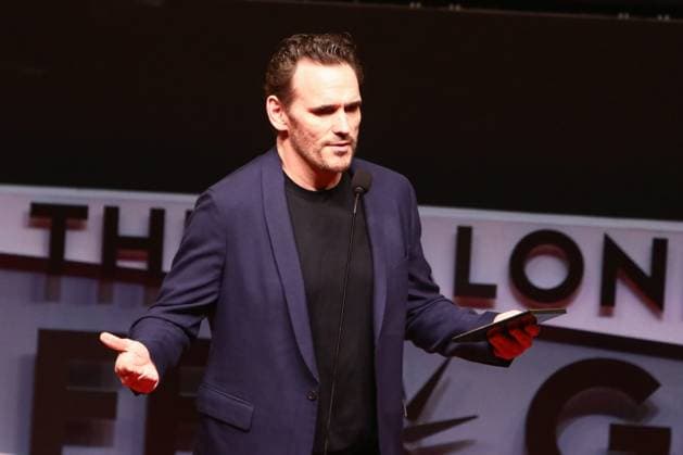 November 4, 2024, Thessaloniki, Greece: American actor Matt Dillon holds a speech during Thessaloniki International Film Festival. Matt Dillon received the Alexander Award for his contribution to cinema during the 65th Thessaloniki Film Festival. Thessaloniki Greece - ZUMAp191 20241104_zap_p191_005 Copyright: xGiannisxPapanikosx