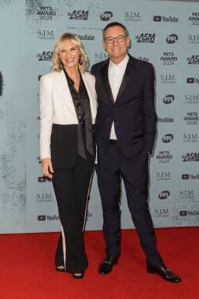 The MITS Awards at Grosvenor House in London, UK, on 4th November 2024 Jo Whiley, Jason Iley MBE, Chairman and CEO of Sony Music UK & Ireland at the MITS Awards at Grosvenor House in London, UK, on 4th November 2024, Credit:James Shaw Avalon UNITED KINGDOM, LONDON, London  Copyright: xJamesxShawx xAvalonx 0930466164
