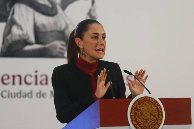 Claudia Sheinbaum Briefing Conference - Mexico Claudia Sheinbaum Pardo, President of Mexico, speaks during a briefing conference where she talk about the United States electoral process, at the National Palace. on November 4, 2024 in Mexico City, Mexico. Photo by Carlos Santiago Eyepix Group ABACAPRESS.COM Mexico City Mexico  Copyright: xEyepix ABACAx
