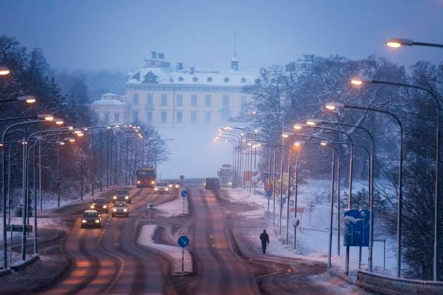 STOCKHOLM 20090224 Drottningholm Palace at dawn Photo Roger Schederin XP SCANPIX code 7114 OUT AFTONBLADET STOCKHOLM SWEDEN x7114x  Copyright: xROGERxSCHEDERINx xXPx xTTx DROTTNINGHOLMS SLOTT