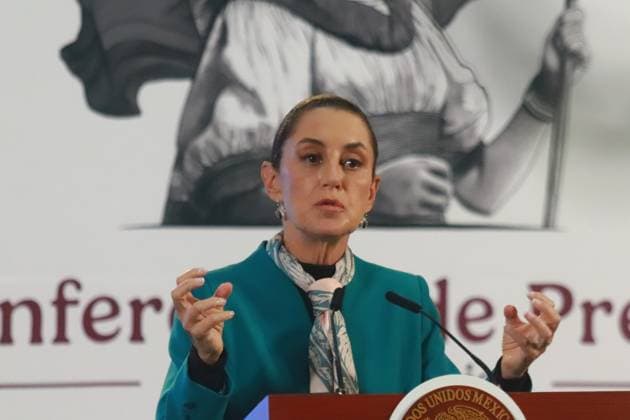 Claudia Sheinbaum Pardo, President of Mexico, speaks during a briefing conference about the victory of Donald Trump as the 47th President of United States. Donald Trump has so far obtained 292 electoral votes against 224 for Kamala Harris, thus winning the victory after Election Day. on November 6, 2024 in Mexico City, Mexico. Mexico City Mexico - ZUMAe321 20241106_zia_e321_001 Copyright: xCarlosxSantiagox