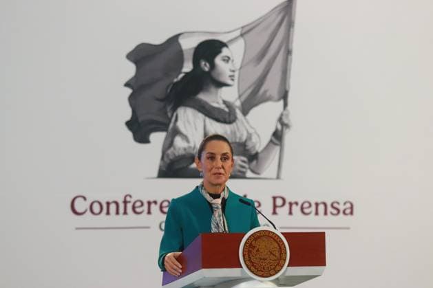 Claudia Sheinbaum Pardo, President of Mexico, speaks during a briefing conference about the victory of Donald Trump as the 47th President of United States. Donald Trump has so far obtained 292 electoral votes against 224 for Kamala Harris, thus winning the victory after Election Day. on November 6, 2024 in Mexico City, Mexico. Mexico City Mexico - ZUMAe321 20241106_zia_e321_005 Copyright: xCarlosxSantiagox