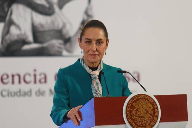 Claudia Sheinbaum Pardo, President of Mexico, speaks during a briefing conference about the victory of Donald Trump as the 47th President of United States. Donald Trump has so far obtained 292 electoral votes against 224 for Kamala Harris, thus winning the victory after Election Day. on November 6, 2024 in Mexico City, Mexico. Mexico City Mexico - ZUMAe321 20241106_zia_e321_009 Copyright: xCarlosxSantiagox