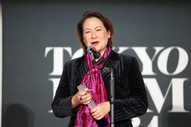 Tokyo International Film Festival, Preisverleihung Emine Yildirim, November 06, 2024 - Emine Yildirim, speak after winning Asian Future Best Film Award for the film Apollon by Day Athena by Night during the 37th Tokyo International Film Festival. award ceremony, in Tokyo, Japan on November 06, 2024.  , aflo_272503866.jpg,
