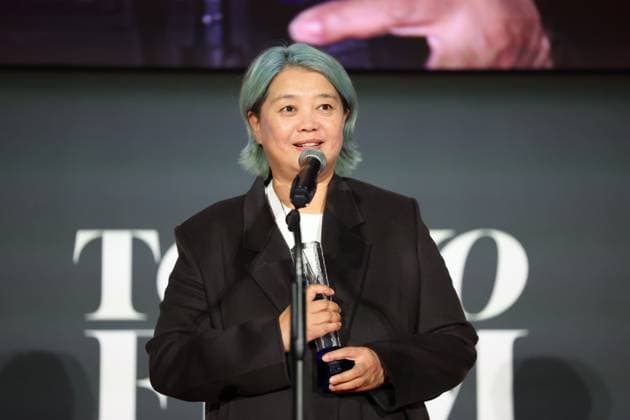 Tokyo International Film Festival, Preisverleihung Yang Lina, November 06, 2024 - Yang Lina, speak after winning Audience Award for the film Big World during the 37th Tokyo International Film Festival. award ceremony, in Tokyo, Japan on November 06, 2024.  , aflo_272504237.jpg,