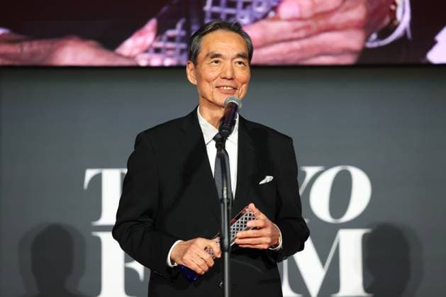 Tokyo International Film Festival, Preisverleihung Kyozo Nagatsuka, November 06, 2024 - Kyozo Nagatsuka, speak after winning Award for Best Actor for the film Teki Cometh during the 37th Tokyo International Film Festival. award ceremony, in Tokyo, Japan on November 06, 2024.  , aflo_272504805.jpg,