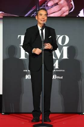Tokyo International Film Festival, Preisverleihung Kyozo Nagatsuka, November 06, 2024 - Kyozo Nagatsuka, speak after winning Award for Best Actor for the film Teki Cometh during the 37th Tokyo International Film Festival. award ceremony, in Tokyo, Japan on November 06, 2024.  , aflo_272504806.jpg,