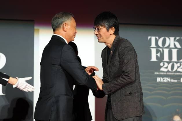 Tokyo International Film Festival, Preisverleihung Johnnie To, Daihachi Yoshida, November 06, 2024 - Daihachi Yoshida speak after winning Award for Best Director for the film Teki Cometh during the 37th Tokyo International Film Festival. award ceremony, in Tokyo, Japan on November 06, 2024.  , aflo_272505378.jpg,