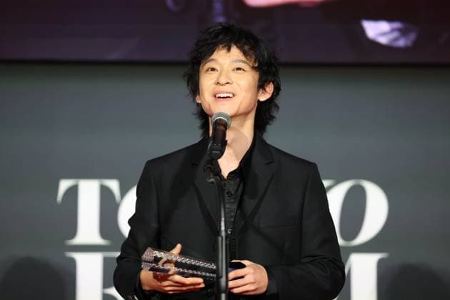 Tokyo International Film Festival, Preisverleihung Dong Zijian, November 06, 2024 - Dong Zijian, speak after winning Award for Best Artistic Conrtribution for the film My Friend An Delie during the 37th Tokyo International Film Festival. award ceremony, in Tokyo, Japan on November 06, 2024.  , aflo_272504567.jpg,