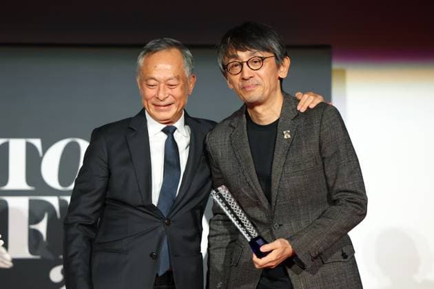 Tokyo International Film Festival, Preisverleihung Johnnie To, Daihachi Yoshida, November 06, 2024 - Daihachi Yoshida speak after winning Award for Best Director for the film Teki Cometh during the 37th Tokyo International Film Festival. award ceremony, in Tokyo, Japan on November 06, 2024.  , aflo_272505379.jpg,