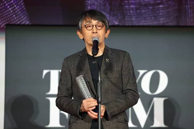 Tokyo International Film Festival, Preisverleihung Daihachi Yoshida, November 06, 2024 - Daihachi Yoshida speak after winning Award for Best Director for the film Teki Cometh during the 37th Tokyo International Film Festival. award ceremony, in Tokyo, Japan on November 06, 2024.  , aflo_272505382.jpg,