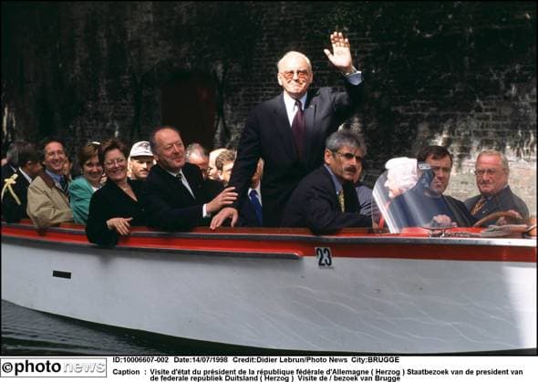 Archivbilder der Woche KW48 Visite d état du président de la république fédérale d Allemagne ( Herzog ) Staatbezoek van de president van de federale republiek Duitsland ( Herzog ) Visite de bezoek van Brugge BRUGGE  Copyright: xDidierxLebrunx