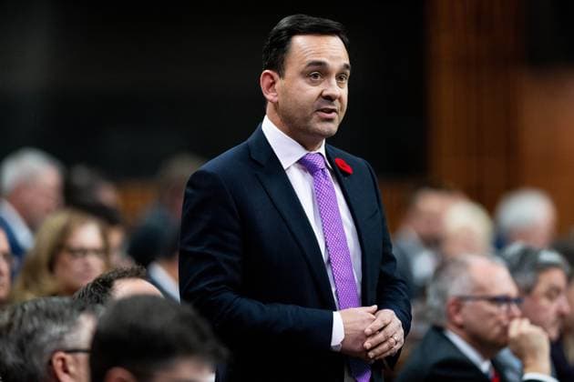 November 7, 2024, Ottawa, On, Canada: Conservative MP Blake Richards rises during Question Period in the House of Commons on Parliament Hill in Ottawa, on Thursday, Nov. 7, 2024. Ottawa Canada  - ZUMAc35_ 20241107_zaf_c35_040 Copyright: xSpencerxColbyx