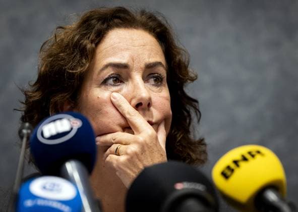 AMSTERDAM - Mayor Femke Halsema updates the press on the various incidents in recent days surrounding Ajax s soccer match against Maccabi Tel Aviv, directed against Maccabi Tel Aviv supporters. ANP KOEN VAN WEEL netherlands out - belgium out  Copyright: xx x512980737x originalFilename: 512980737.jpg