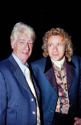 Rudi Carrell und Thomas Gottschalk bei der Filmpremiere von Helmut Dietl s Late Show, 1999. Copyright: HartwigxValdmanis Nur redaktionelle Nutzung. Editorial use only. VAL_7205004190