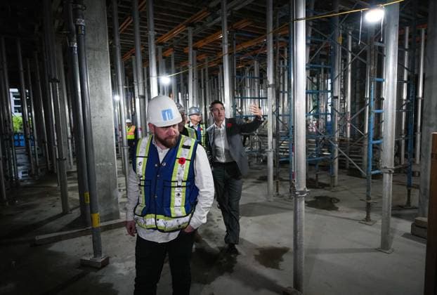 November 8, 2024, Vancouver, Bc, CANADA: Prime Minister Justin Trudeau arrives for a housing announcement at a social housing high-rise tower under construction, in Vancouver, on Friday, November 8, 2024. Vancouver CANADA  - ZUMAc35_ 20241108_zaf_c35_043 Copyright: xDarrylxDyckx