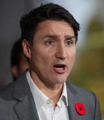 November 8, 2024, Vancouver, Bc, CANADA: Prime Minister Justin Trudeau speaks during a housing announcement at a social housing high-rise tower under construction, in Vancouver, on Friday, November 8, 2024. Vancouver CANADA  - ZUMAc35_ 20241108_zaf_c35_047 Copyright: xDarrylxDyckx