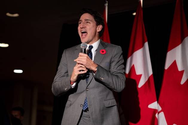 November 8, 2024, Vancouver, Bc, CANADA: Prime Minister Justin Trudeau speaks during a Liberal Party fundraising event in Vancouver, on Friday, November 8, 2024. Vancouver CANADA  - ZUMAc35_ 20241108_zaf_c35_052 Copyright: xEthanxCairnsx
