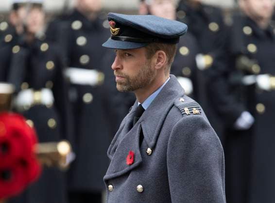 Entertainment Themen der Woche KW45 Entertainment Bilder des Tages . 10 11 2024. London, United Kingdom. Prince William at the Remembrance Sunday service at The Cenotaph in London.  xStephenxLockx xi-Imagesx IIM-25574-0135