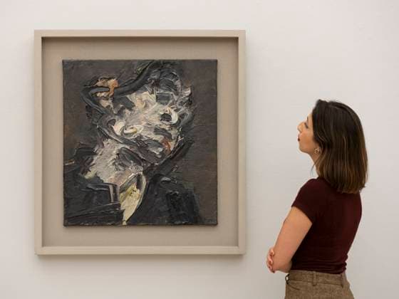 Sotheby™s Contemporary Art sales preview ahead of Frieze Week, London Sotheby™s, London, UK. 7 October 2022. An outstanding Francis Bacon Triptych leads the most valuable series ever staged by Sotheby™s during Frieze Week and taking place on 14th October. Image: Frank Auerbach, Head of J.Y.M., estimate Â£3,000,000-4,000,000., Credit:MALCOLM PARK Avalon  Copyright: xMALCOLMxPARKx xAvalonx 0728812887
