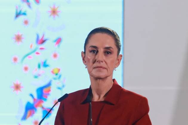 Claudia Sheinbaum Pardo, President of Mexico, speaking during a briefing conference about the rescue of Mexican Petroleum (PEMEX), at the National Palace. on November 13, 2024 in Mexico City, Mexico. Mexico City Mexico - ZUMAe321 20241113_zia_e321_007 Copyright: xCarlosxSantiagox